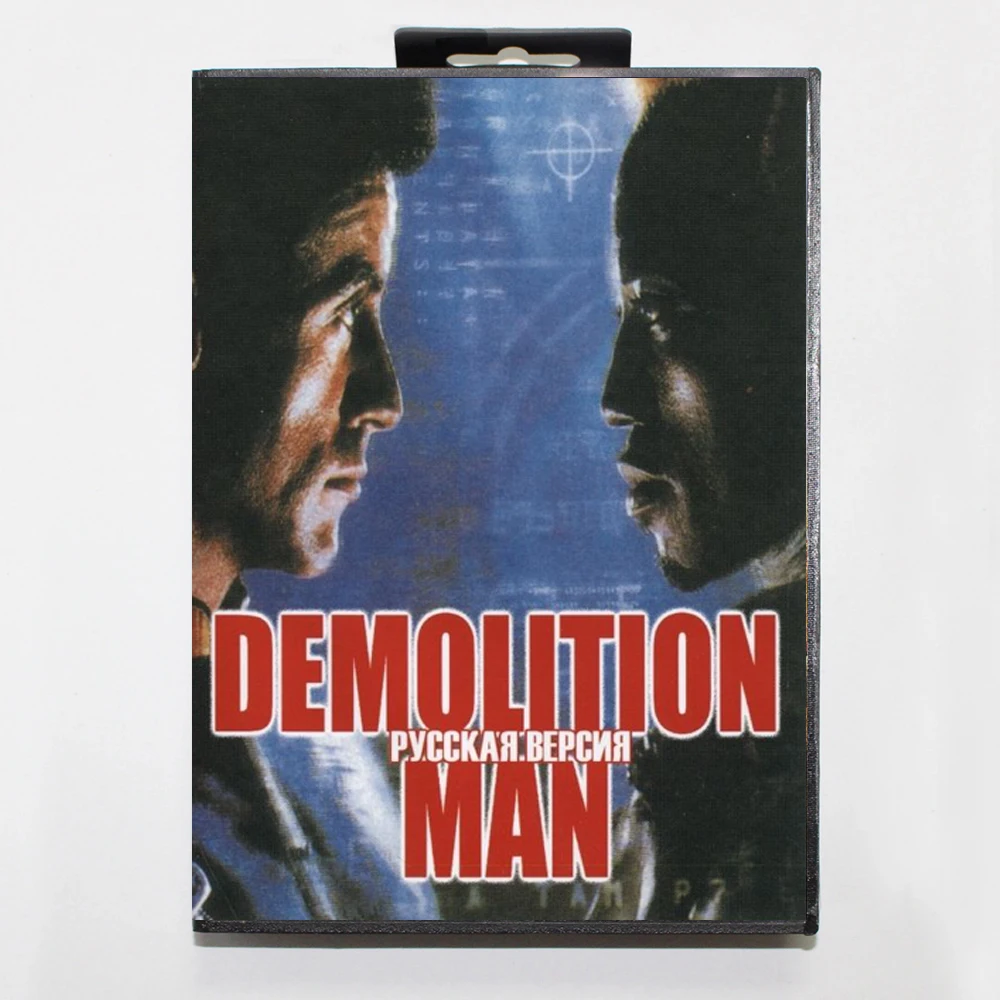 خرطوشة ألعاب Demolition Man 16Bit MD مع صندوق RU لأنظمة Sega Megadrive Genesis