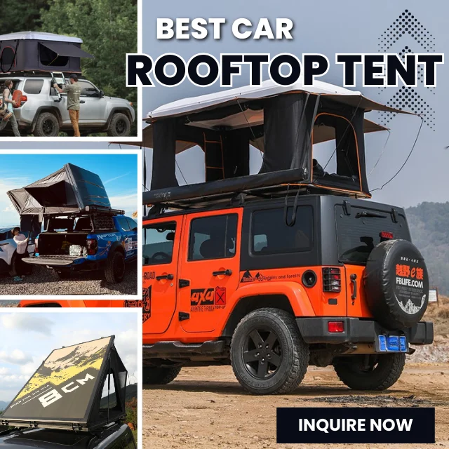 OEM Yoho Outdoor SY-09 Waterproof Aluminium Alloy Shell 4 Season 4x4 Hard Shell One Bedroom Car Rooftop Tent Hydraulic Strut for
