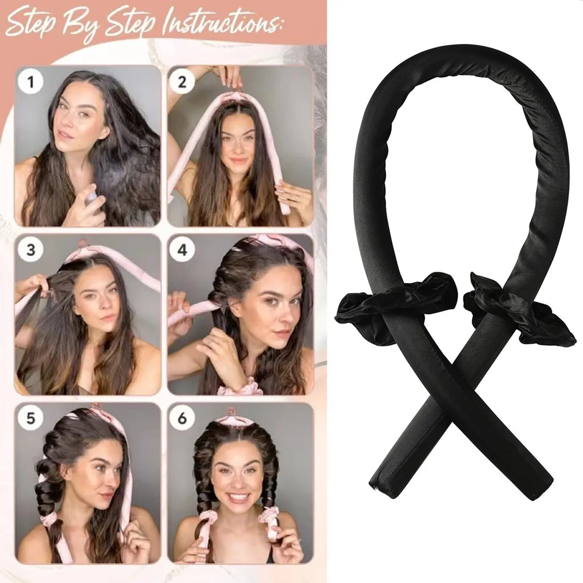 Espuma Sem Calor Dormir Curling Iron, Cabeleireiro, Onda Grande, Curl Preguiçoso, Wave Styler, Ferramentas DIY Hair Styling