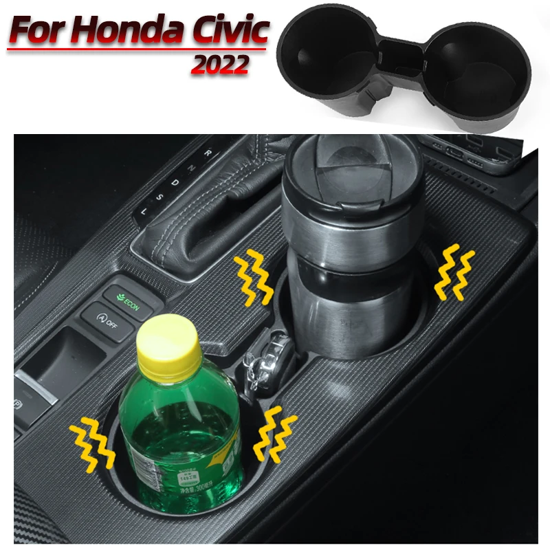 For Honda Civic/Style 11th 2022 Center Console Water Cup Special Storage Limiter Phone Box Munti-functional Pocket Accessories