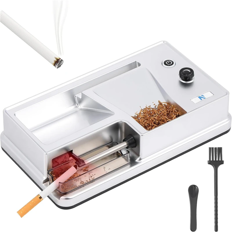 6.5/8mm Automatic Cigarette Rolling Machine Pipe Cigaret Infrared Cigarette Maker Roll Tobacco Injector Men Gifts Smoking Cigars