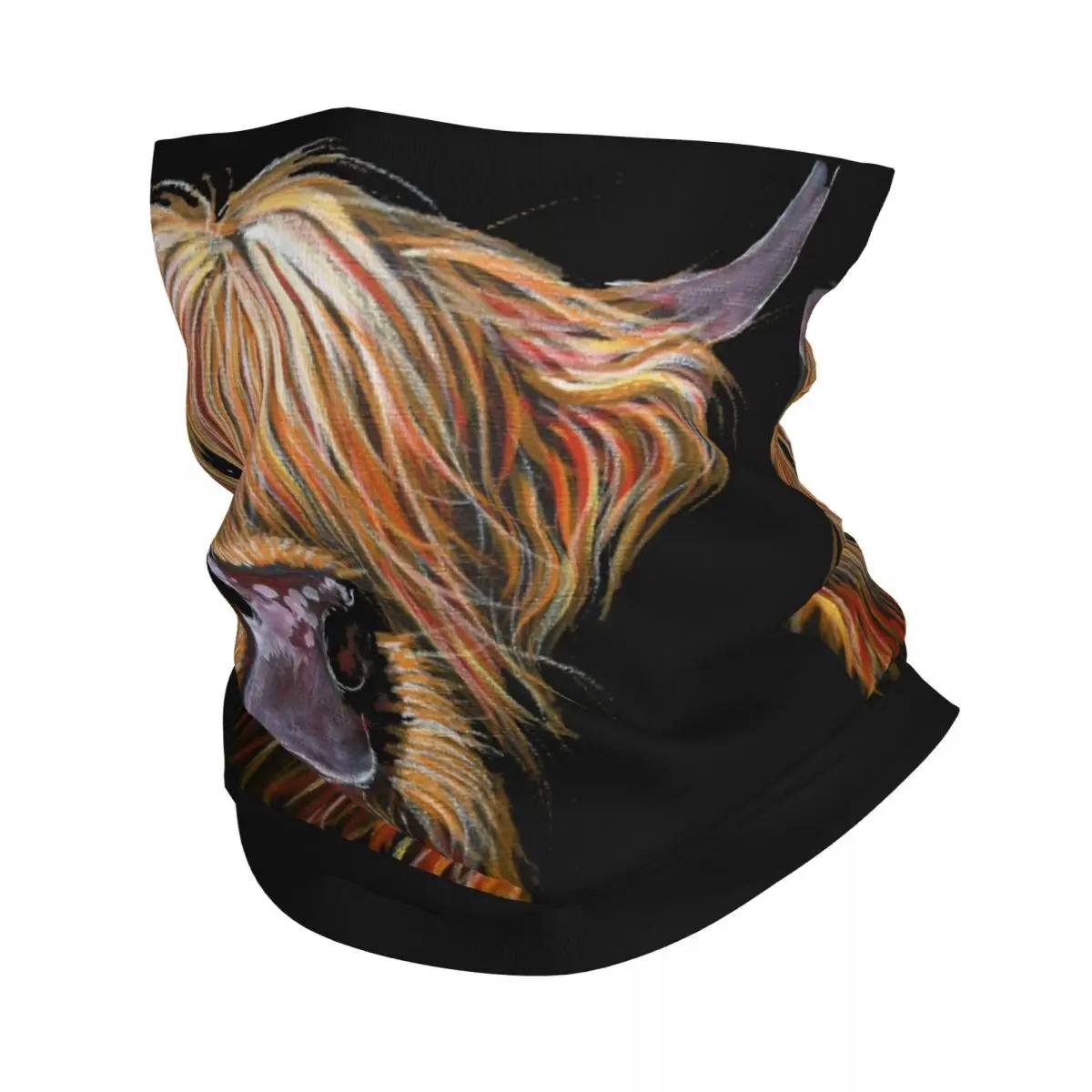 Scottish Highland Cows Bandana Neck Cover Printed Magic Scarf Multi-use FaceMask Cycling For Men Women Adult All Season