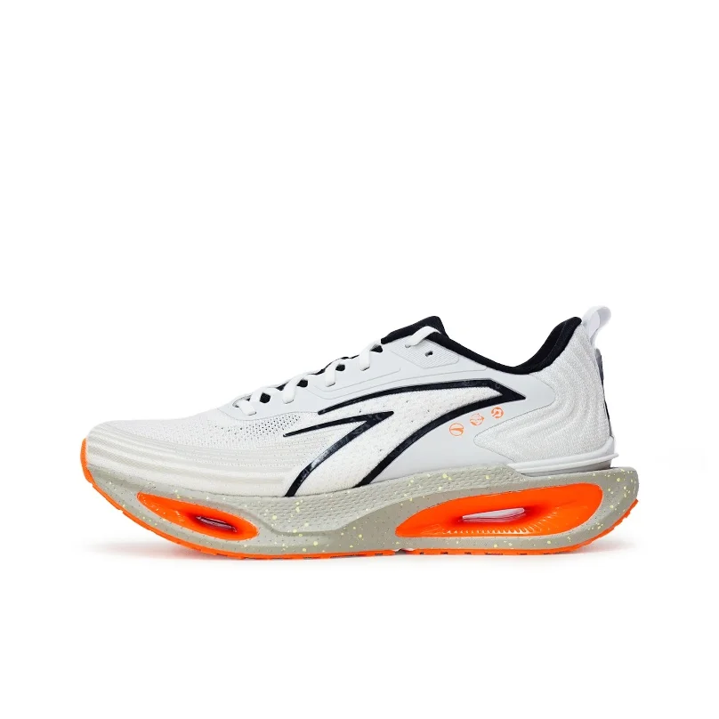 Anta Fabric Low top Running Shoes Men's Gray Orange 112625533R-4