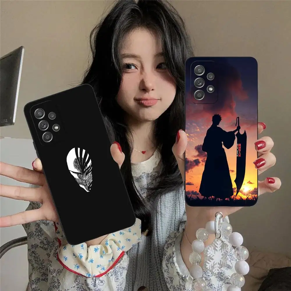 

Anime B-Bleach-S Phone Case For Samsung S25,S24,S21,S22,S23,S30,Ultra,S20,Plus,Fe,Lite,5G Black Cover
