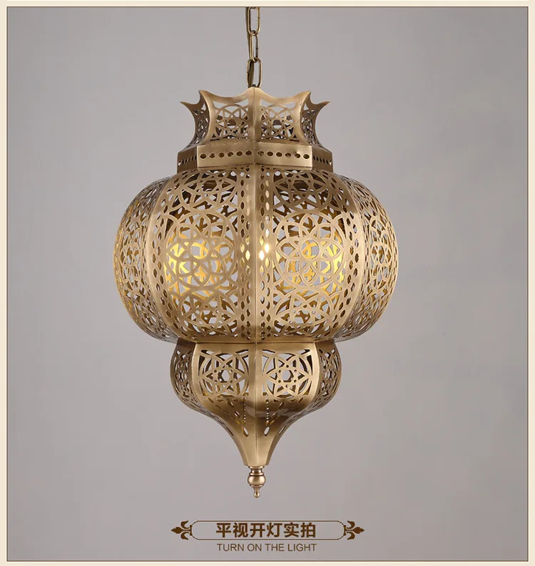 Kronleuchter diffuse Kaffee Gang Licht Bar Restaurant Technik Licht hohl Lot arabisch Vintage Kronleuchter