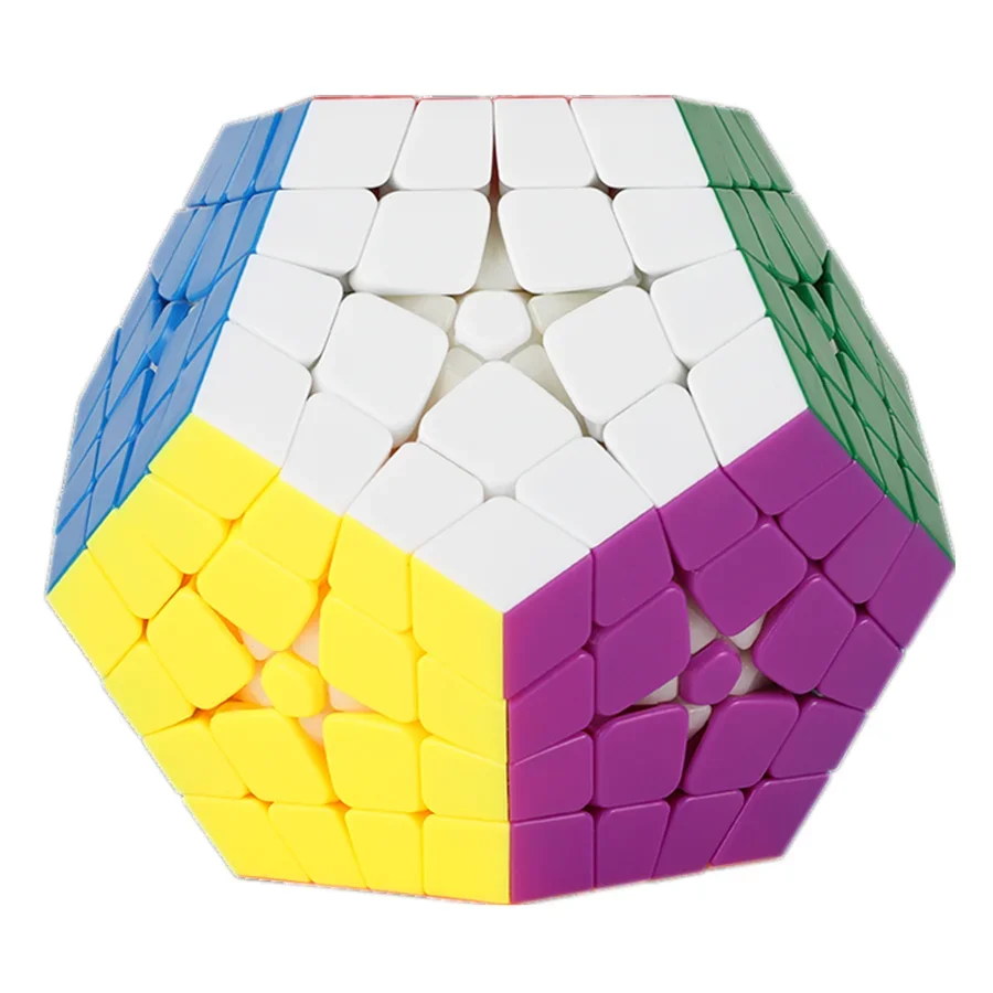 ShengShou-Cube magique de vitesse sans autocollant pour enfants, jouets de puzzle anti-stress, Megaminxeds, 4x4x4