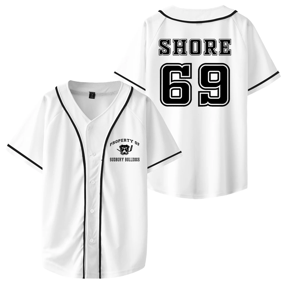 Shoresy Sudbury Blueberry Bulldogs Shore 69 Graphic Baseball Jersey Shirt V-Neck Short Sleeve Tee Women Men Funny Clothes