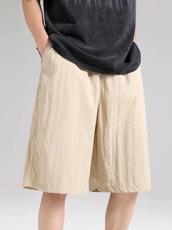 

Мужские хлопковые льняные брюки, летние, тонкие, быстросохнущие, дышащие, спортивные, свободные, повседневные, баскетбольные, длиной до колена