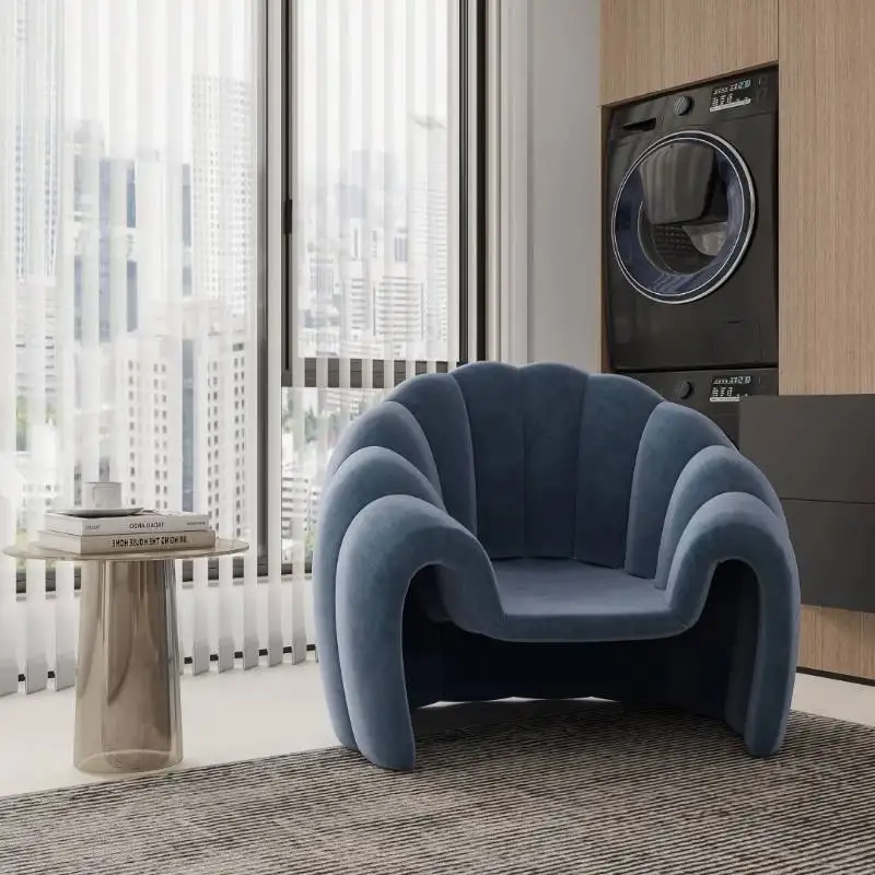 

Modern Lounge Living Room Chairs Club Pattern Comfy Dining Living Room Chairs Reading Bedroom Sillones Furniture Home