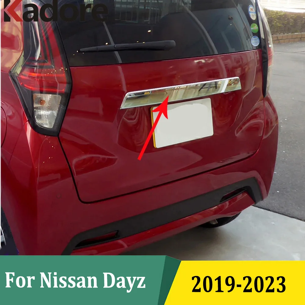 

Хромированная защитная лента для багажника Nissan Dayz 2019-2021 2022 2023, верхняя крышка багажника, отделка, внешние аксессуары