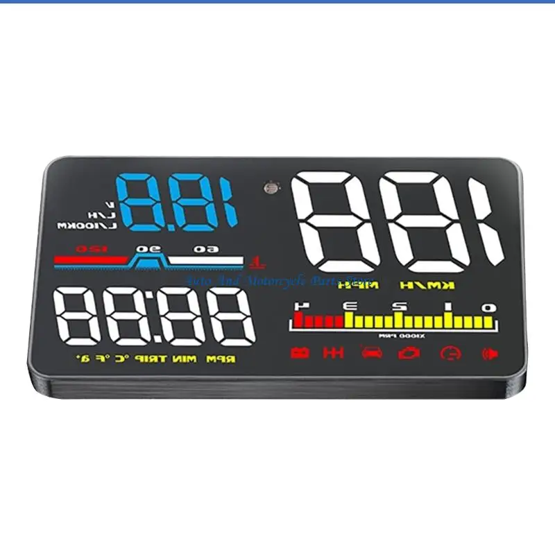 P9FD Verbesserter Auto-Tachometer, Drehzahlmesser, Übergeschwindigkeitsalarm, Windschutzscheiben-Projektor-Messgerät – Detail 10