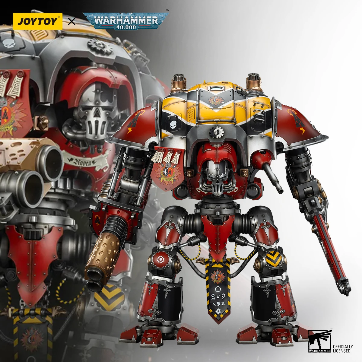 

JOYTOY Warhammer 40K Action Figure Imperial Knights House Raven Knight Errant Figurine With Articulated Joints Anime Model Toys
