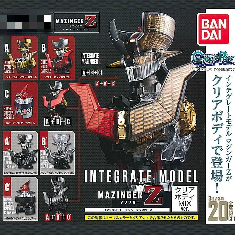 

Bandai Genuine Gashapon Toys INTEGRATE MODEL MAZINGER Z Black Ver Head Sculpture Bust Assembled Action Figure Ornaments Toys