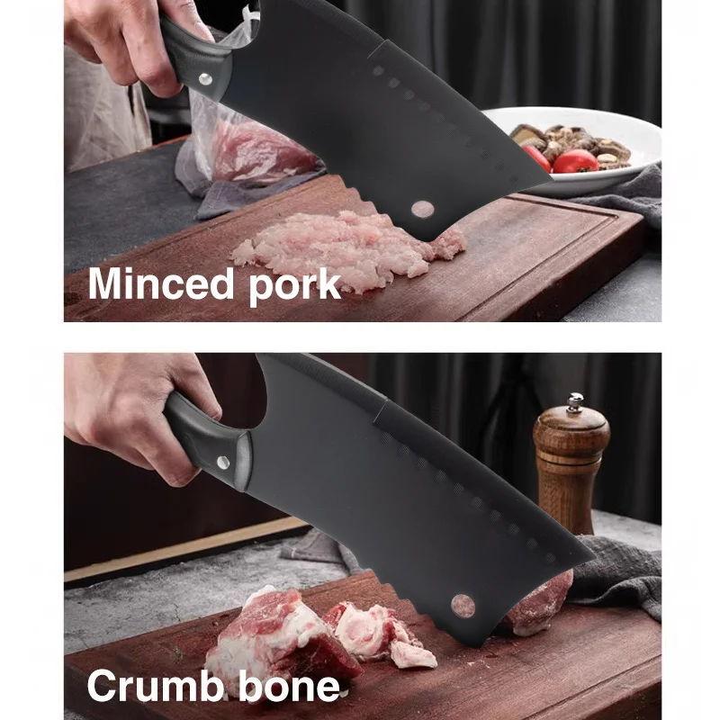 PLYS-Bone Knife Dual Purpose Kitchen Knife, Household Sharp Kitchen Knife, Chef Specific Knife Commercial Bone Chopping Knife image 2