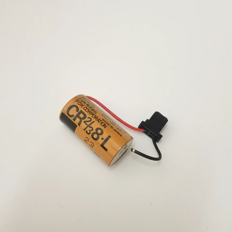 2pcs/lot CR2/3 8L 3V With Plug PLC Lithium Battery Accessories