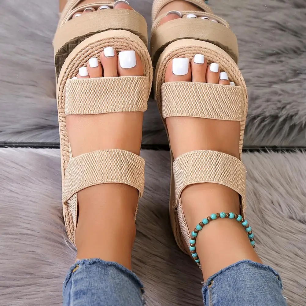 Summer Women Sandals Flat Heel New Open Toe Female Shoes Plus Size Outdoor Sport Beach Casual Sandals Flats Women's Shoe