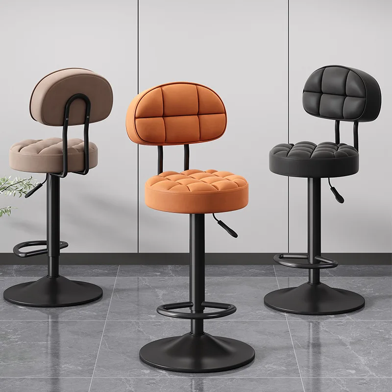 360 ° بار البراز مقعد مرتفع الحديثة بسيطة كراسي القهوة التجارية ماكينة تسجيل المدفوعات النقدية مكتب أمامي كرسي دوار بار البراز كرسي رفع المنزل #3