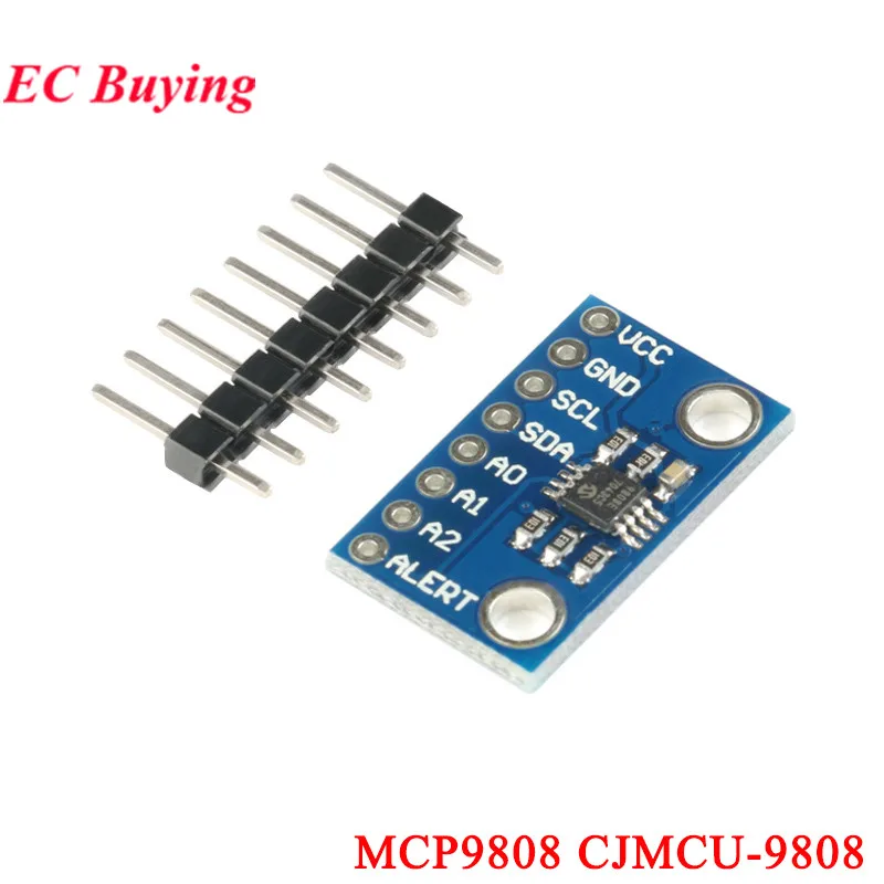 MCP9808 MCP-9808 High Accuracy Temperature Sensor I2C IIC Breakout Board Module Chip Logic Voltage for Arduino 9808E MCP9808T-E