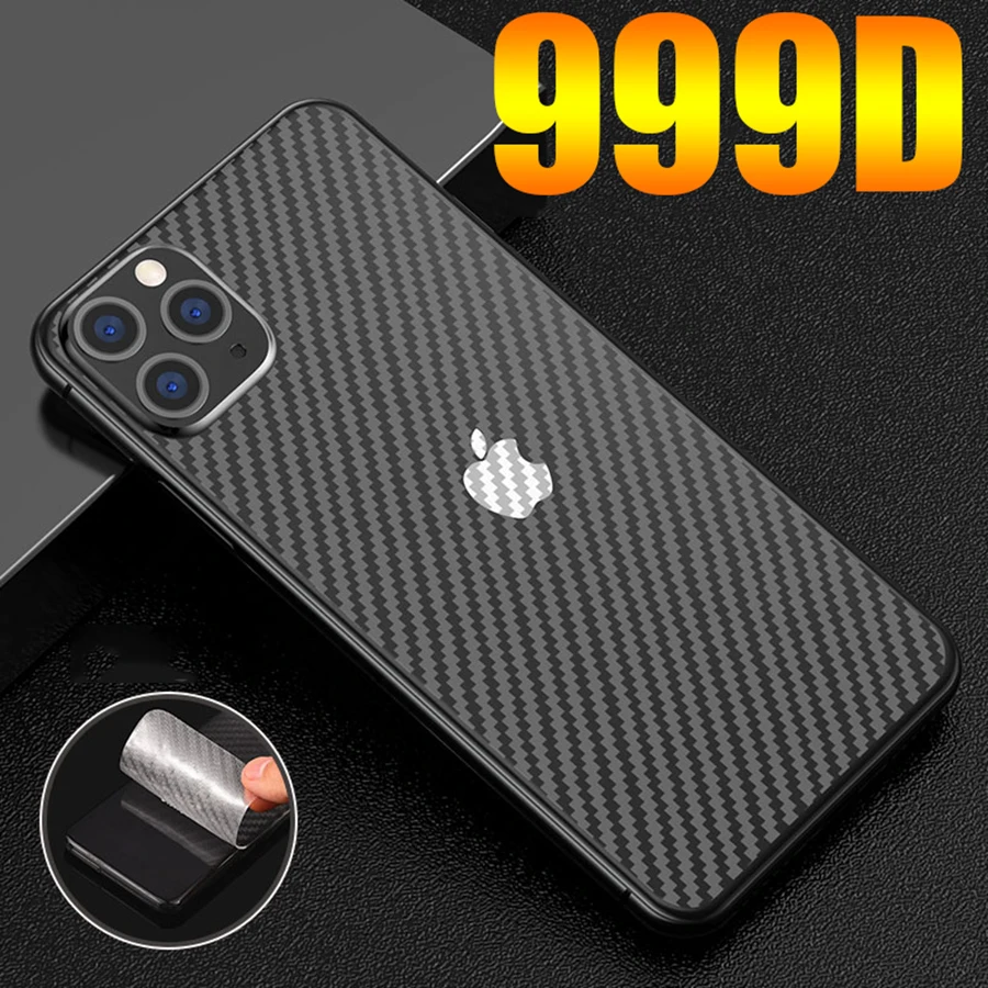 10 Pieces Back Carbon Fiber Screen Protector For iPhone 13 12 11 14 Pro Max X XS XR 7 8 14 Plus Film On iphone 14 SE 2022 Film