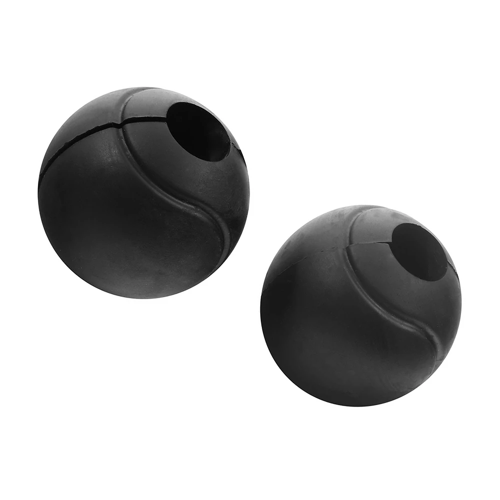 Motorcycle 2PCS 24mm-32mm Engine Guard Crash Bar Protector Rubber Ball Black for Yamaha Honda