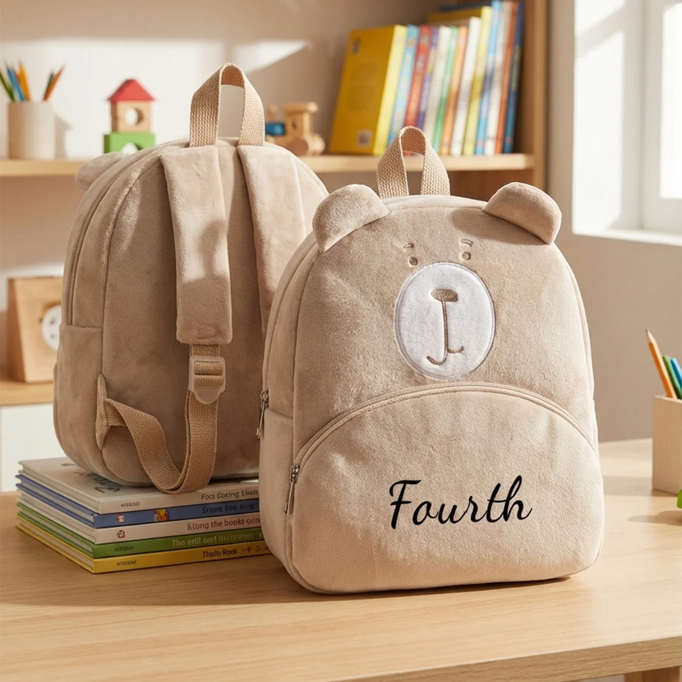 

Рюкзак New Bear 2025 года | Мини-сумка для студентов с милой мультяшной вышивкой на заказ | Идеальный подарок на дни рождения и фестивали