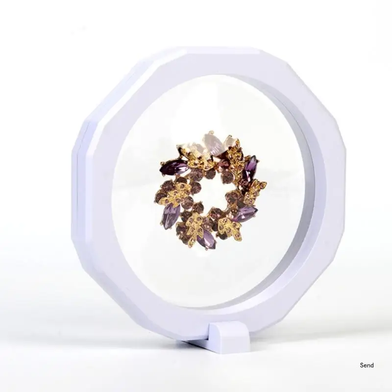 6pcs/set Suspense Jewelry Packaging Boxes 3D Floating Frame Jewelry Display Holder Multifunctional Jewelry Boxes