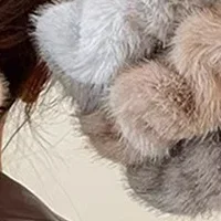 

Autumn Winter Versatile Plush Hair Rope For Women Exquisite Simulation Mink Headband Scrunchies Fashion Hair Accessories Gifts