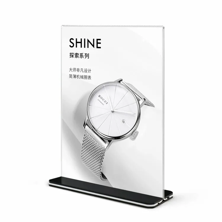 Picture 3: High transparency acrylic black background pull-out display board A4/A5/A6