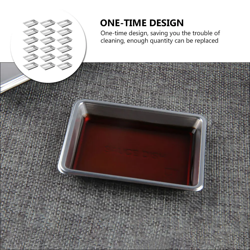 

100Pcs Disposable Seasoning Dishes Sauce Dipping Bowls for Bbq Mustard Vinegar Kitchen Supplies Plastic Sauce Dish