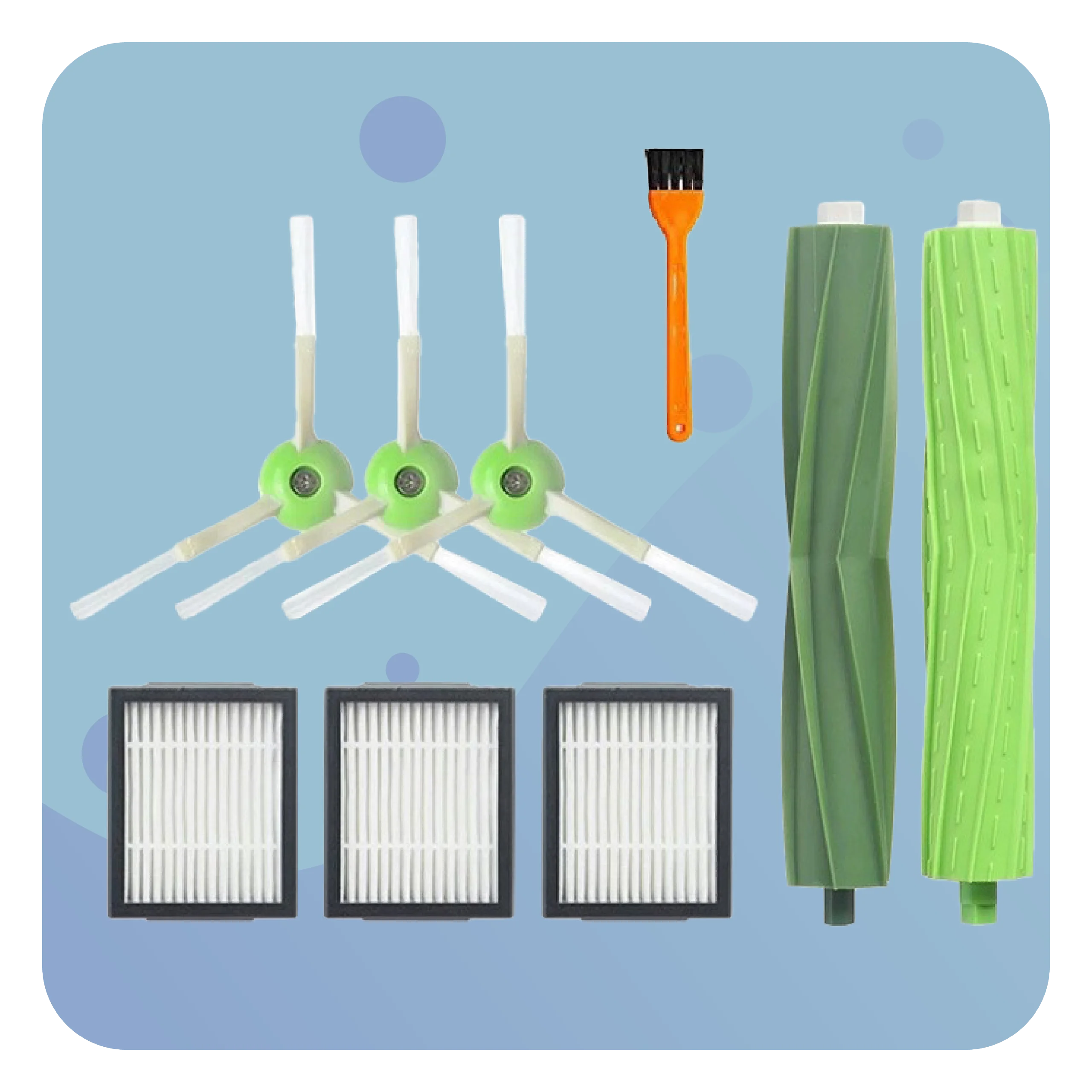 مجموعة فرش فلتر IRobot Roomba ، E5 ، E6 ، I7 ، I3 ، I4 ، I6 ، i8 ، J7 #4