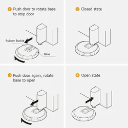 Door Stop Heavy Duty Magnetic  Stopper Mechanical  Adjustable Door Holder Non-punch Sticker Furniture Hardware