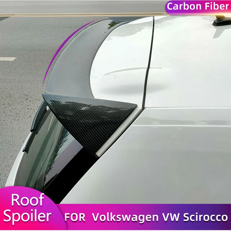 

Carbon Fiber Car Rear Roof Spoiler Wings for Volkswagen VW Scirocco Standard Only Non for R 2008-2013 Rear Spoiler Roof Wing Lip