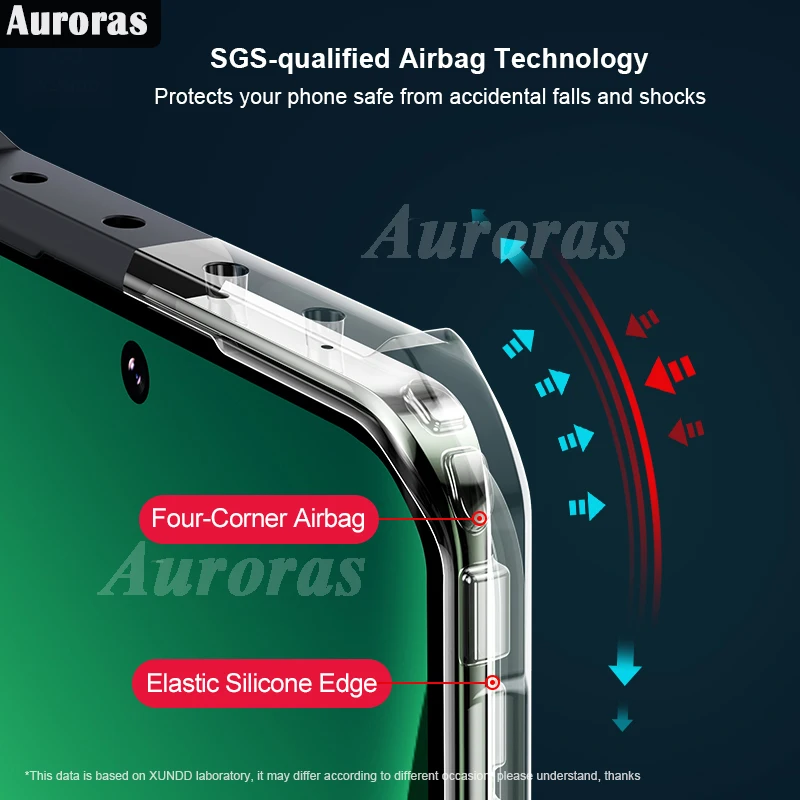 Auroras For Nothing Phone 2 Case Clear Airbag Frame Shockproof Soft Shell For Nothing Phone 1 Back Cover