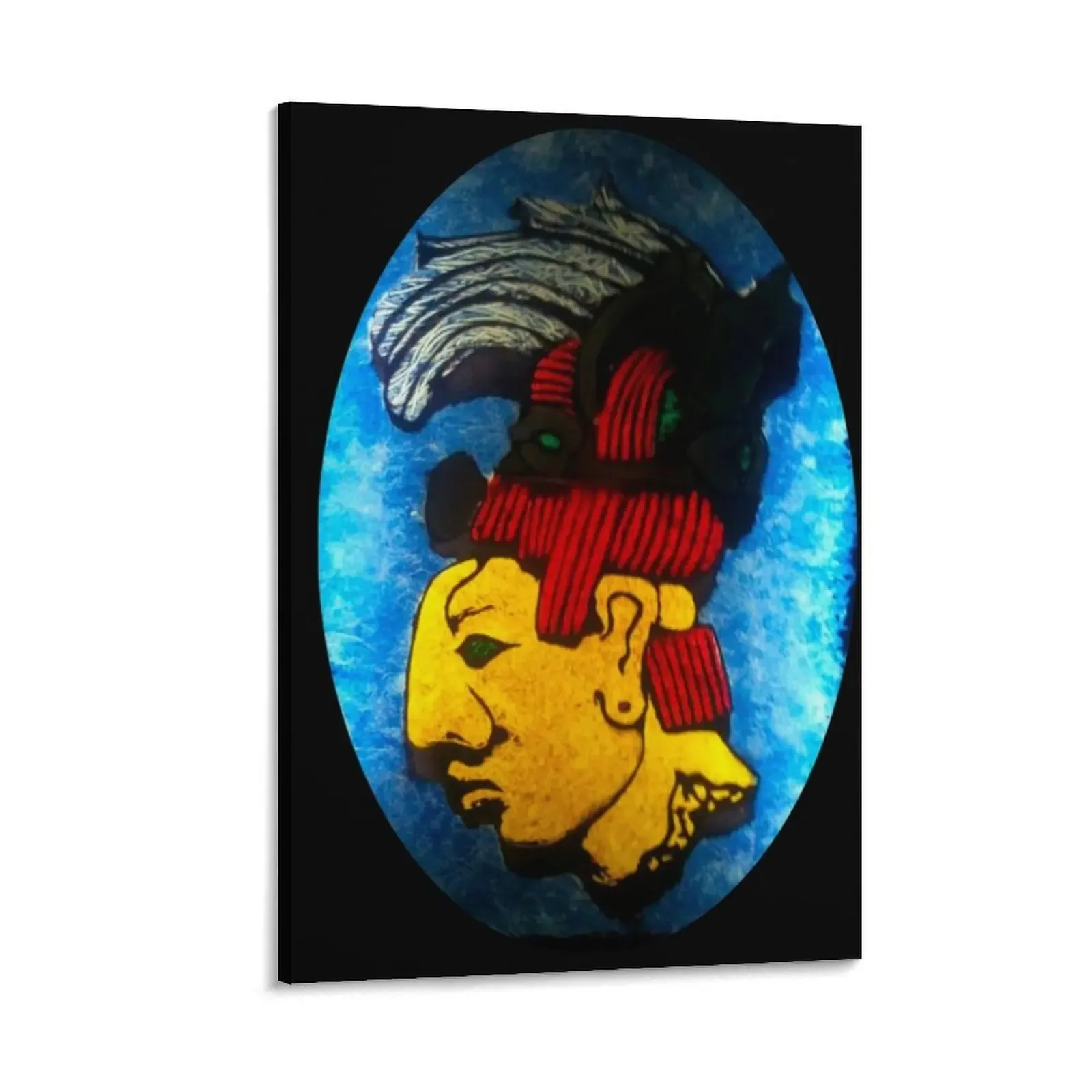 

Pakal the noble of Palenque, Mayan King (Mexico) - Artwork by Fausto Novelli F&N Canvas Painting posters anime anime figure