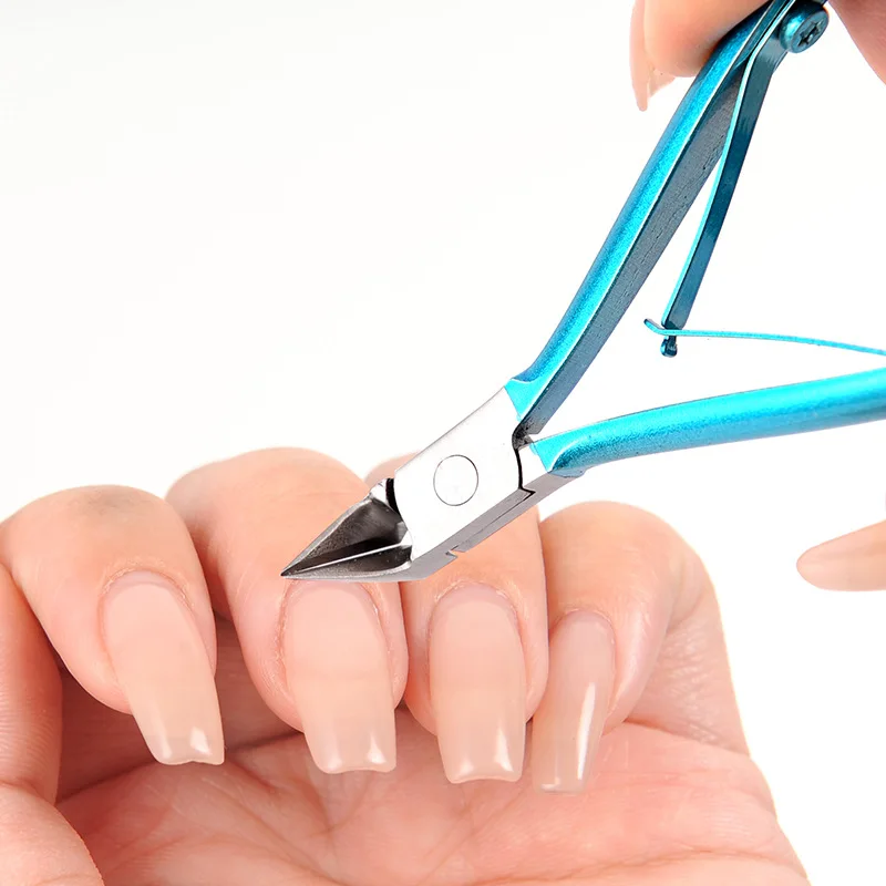 Cortador de unhas profissional de aço inoxidável, pinças para cutícula, tesoura para unhas encravadas, ferramenta de manicure para paroníquia