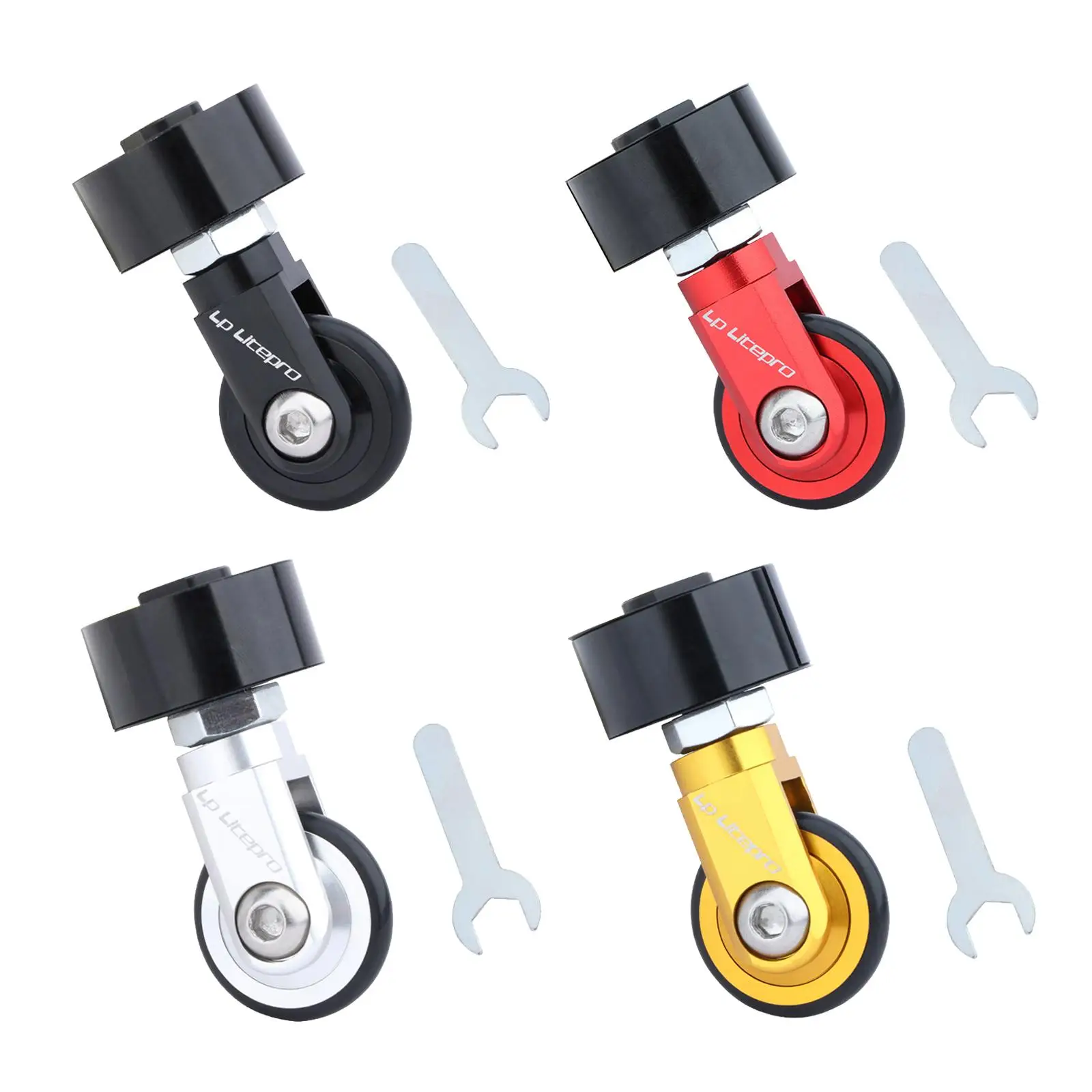 Folding Bike Easywheel Roller Auxiliary Casters EZ Wheels Insert Travel