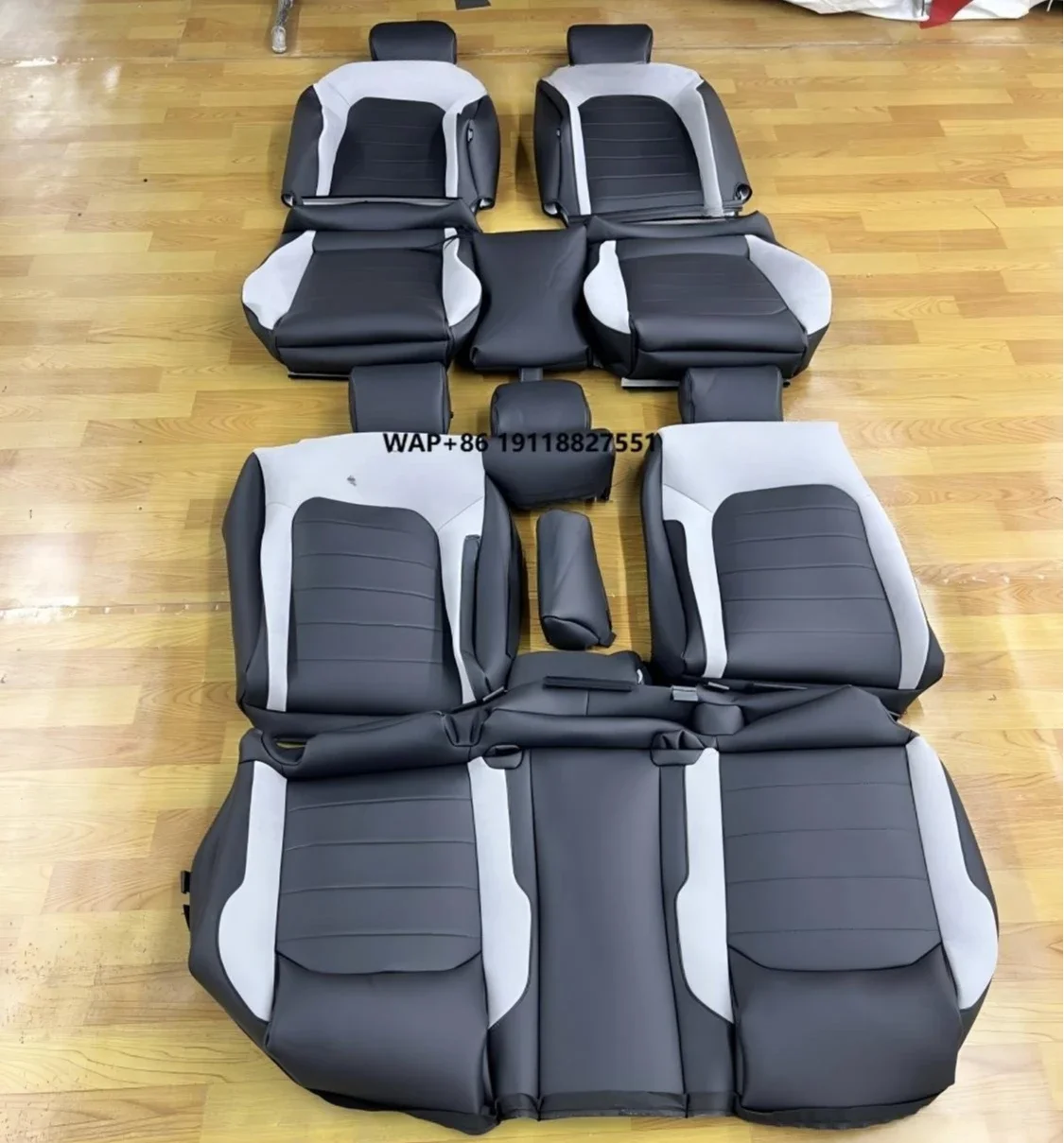 Heavy Quality   Leather Car Seat Covers for VW Custom  All Leather Auto Seat Covers