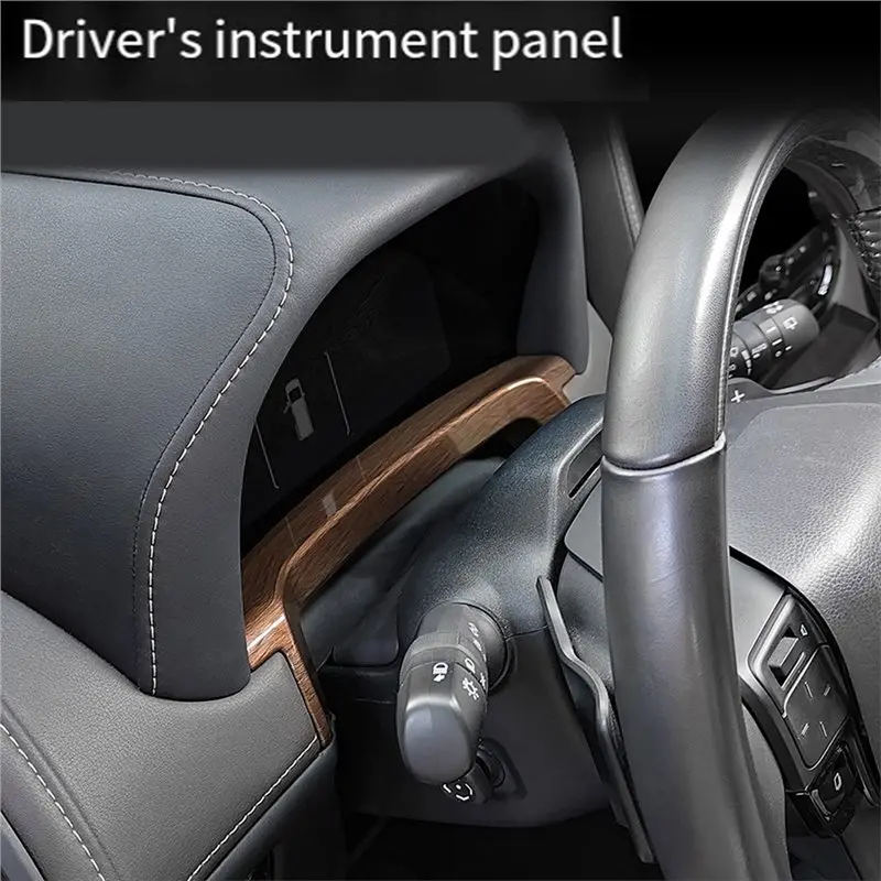 Reliable-For Toyota Alphard/Vellfire 40 Series 2024 LHD Instrument Panel Frame Interior Trim Frame Gloss Black