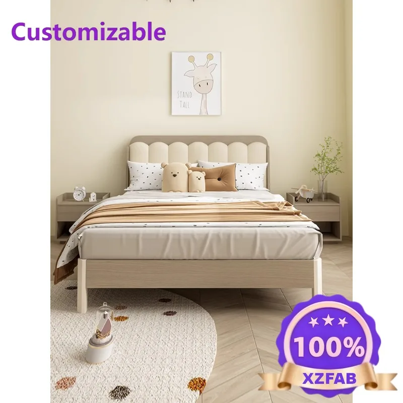 Factory Direct 2026 Children's bed Modern minimalist ENF grade European pine board boy home bedroom