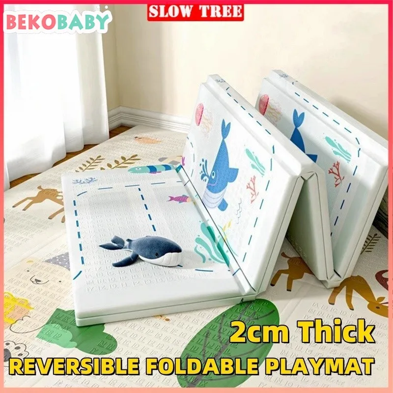 Tapis de jeu pliable en polymère XPE pour bébé, jouet pour enfant, pépinière, cadeau