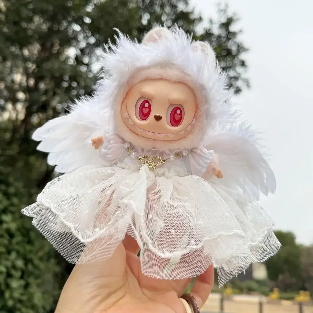 Mini Doll'S Clothes Outfit Accessories For Korea Kpop Exo 15-17cm Labubu 10com cottom doll gauze skirt angel wings Clothing Gift