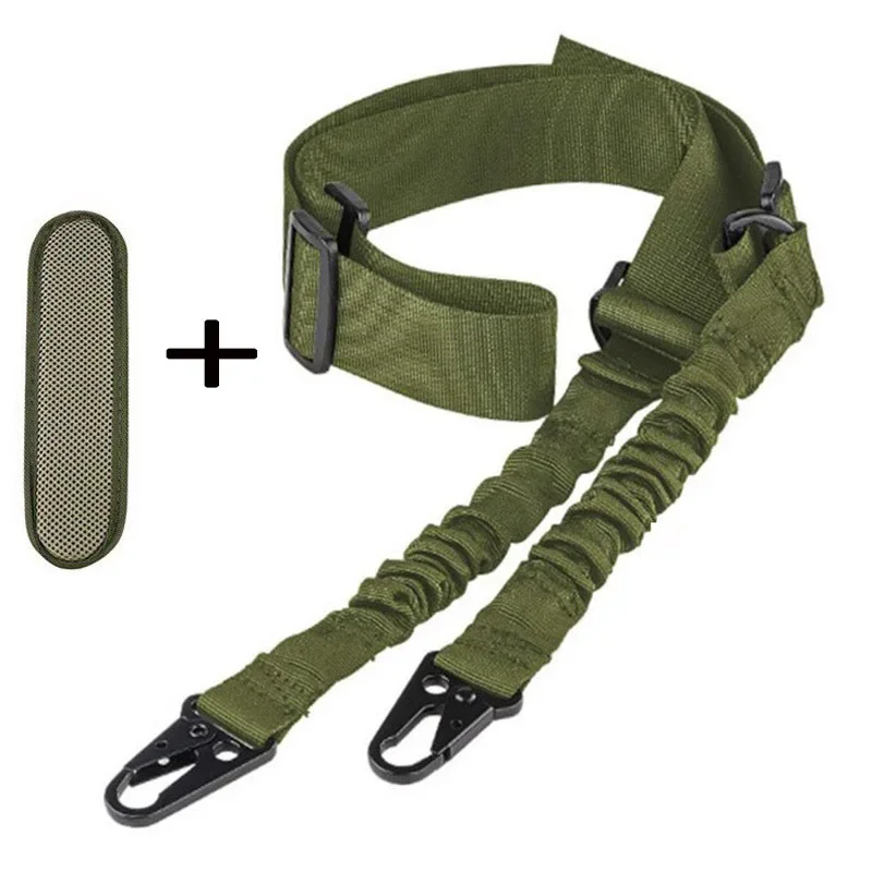 Tactische Gun Sling Twee Punten Rifle Sling Verstelbare Lengte Multi-Mission Strap voor AR AK Rifle Universal QD Sling Outdoor