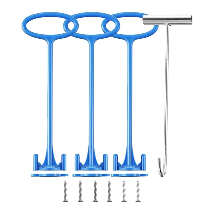 

Skimmer Basket Handle,Skimmer Basket Handle Hook Universal Pool Skimmer Basket Handle Fit Inground Pool Skimmer Basket Durable
