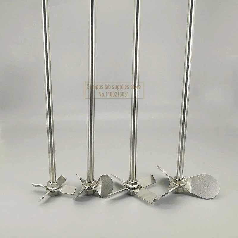 1set Laboratory Stainless Steel Mixing Paddle (40mm-120mm Stirring Blade & Stirring Rod) Educational Equipment & Supplies