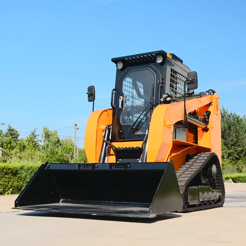Factory Hot Sale Skid Steer Loader Euro 5 CE EPA Garden Mini Wheel Skid Steer Loader Diesel Farm Skid Steer Loader Customized