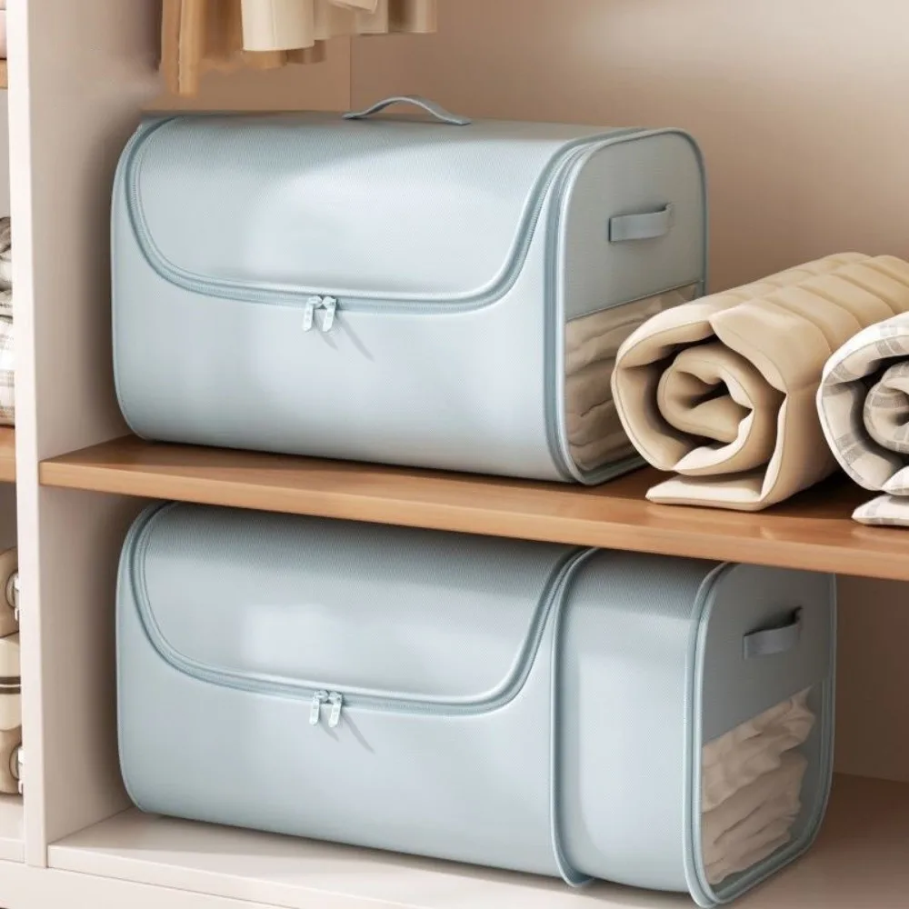 Visible Quilt Storage Bag Large Capacity Folding Clothes Storage Bag Waterproof Dust-proof Comforter Storage Bag Closet