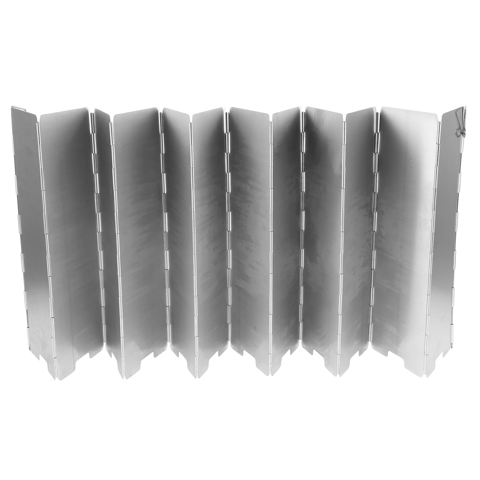

12 Pieces Stove Windshield Aluminum Alloy Foldable Camping Stove Wind Deflector Portable Outdoor Furnace Windboard