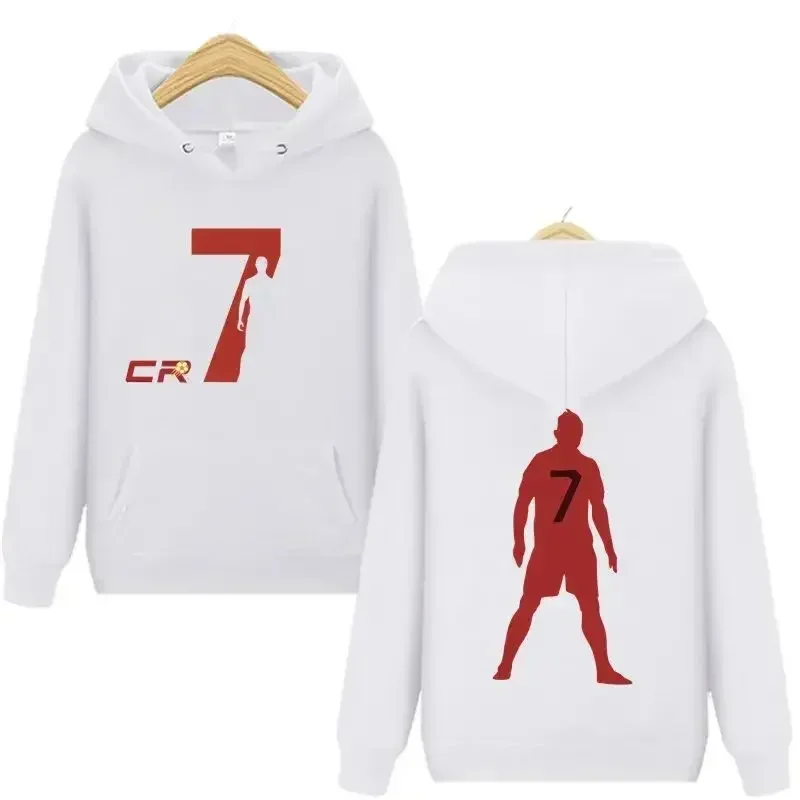 Men's Sweatshirts Football Star Graphic Letter Printed New Design Luxury Streetwear Brand Pullovers Hooded Shirt CR7 Hoodies Men