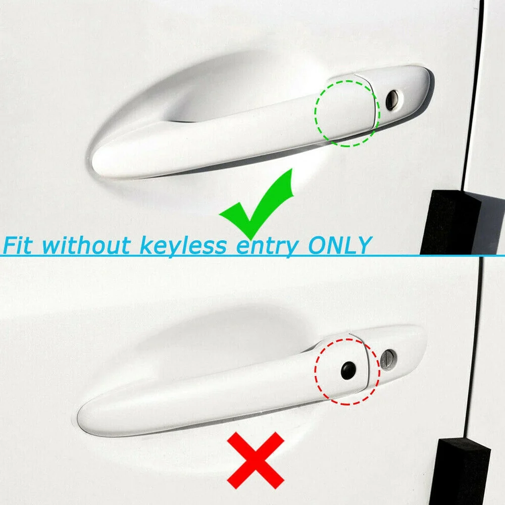 Carbon Fiber Style Side Door Handle Decoration Trims for Jetta MK6 2012-2015 Tiguan 2009-2016 -Polo 2010-2014