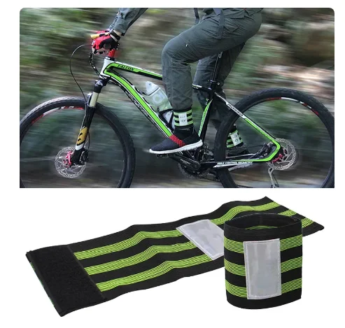 Cycling Beam Pants Strap Outdoor Running Safety Bicycle Pants Straps Night Riding Leg Protection Sports Leg Protective Tape